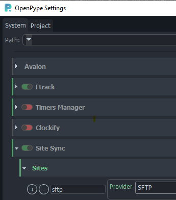 Enable syncing and create site