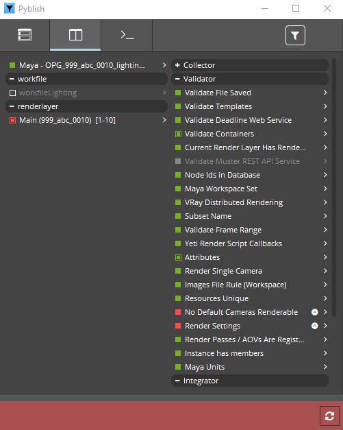 Maya - Render Publish errors