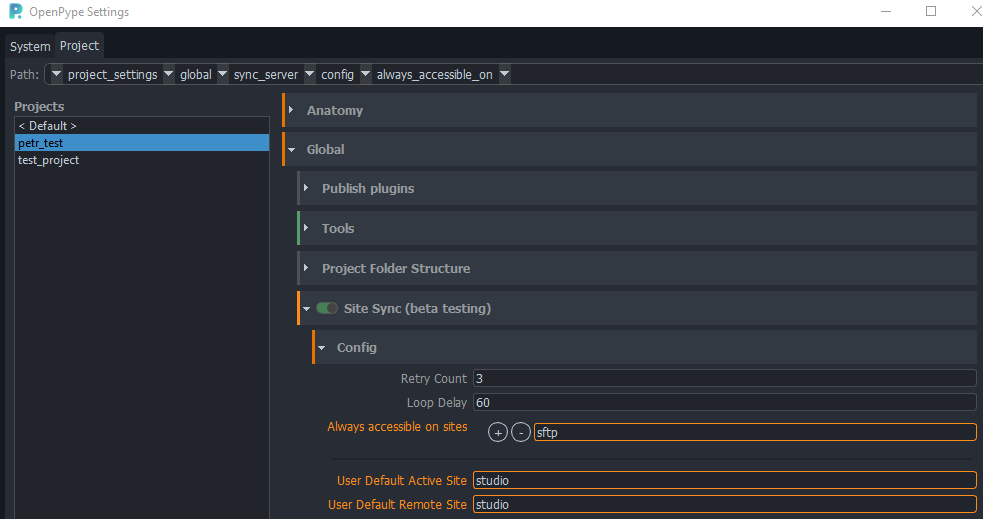 Set another non artist remote site