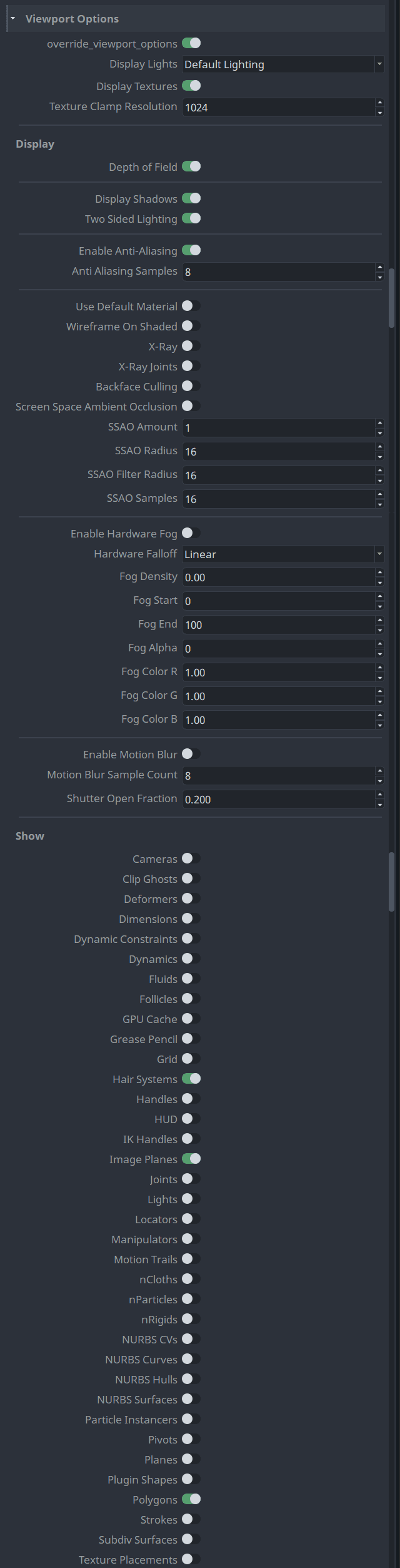 Extract Playblast Settings